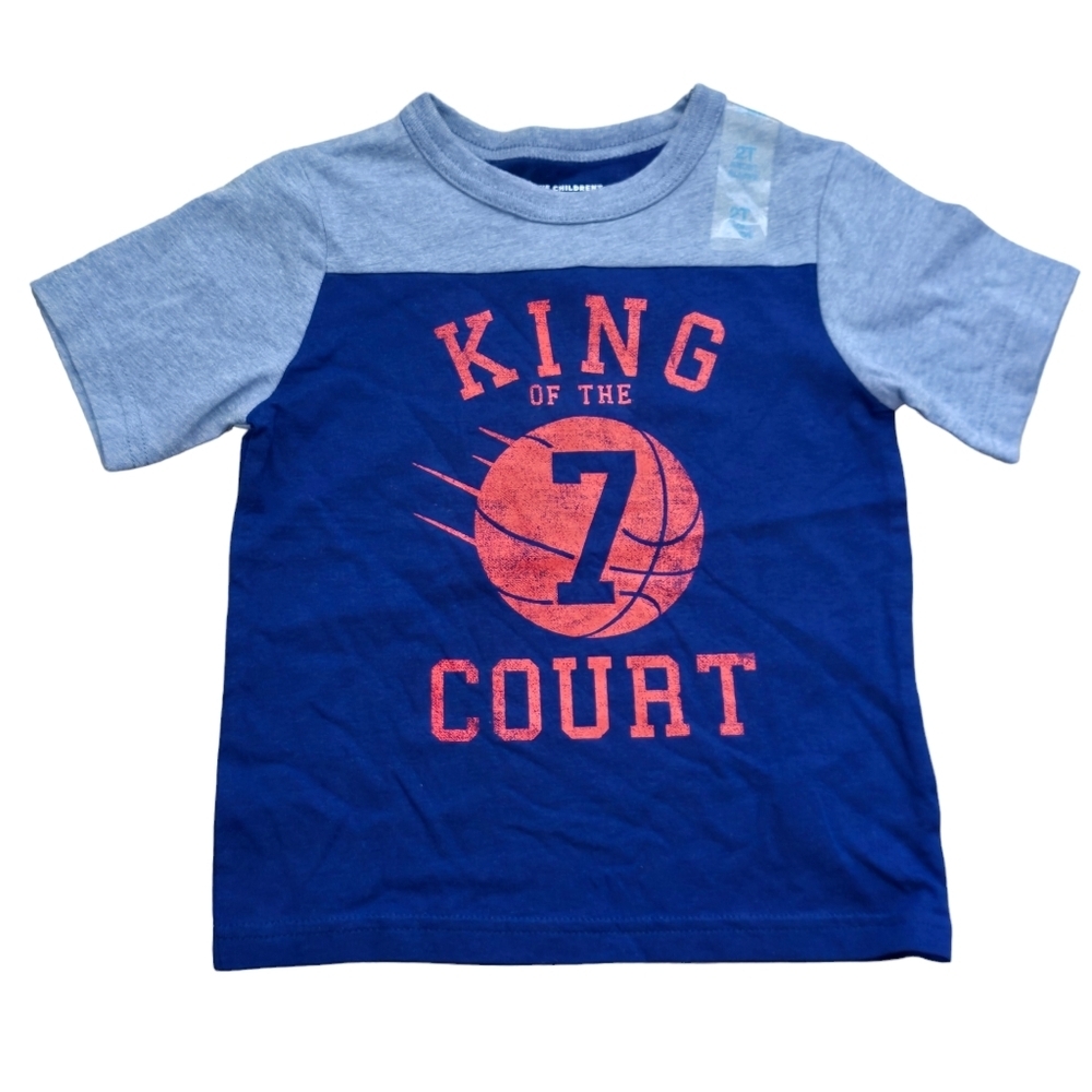 The Children Place Toddler Boys Short Sleeve T Shirt Top Size 2T NWT Blue Orange